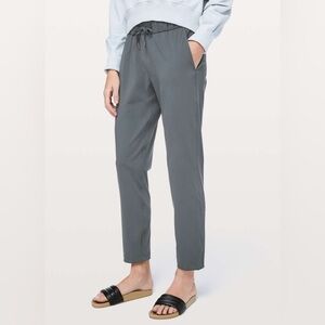 Lululemon On The Fly Pants Ankle Loose Drawstring Waist 2 Pockets